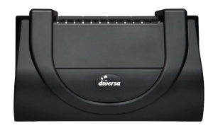 DIVERSA pokrywa prosta czarna 80x35 cm