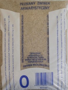 Piasek do akwarium 2 kg 0,5-1 mm